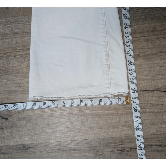 Articles Of Society White Flare Jeans Size 28 Stretch Jamaica Wash Los Angeles - Picture 11 of 12